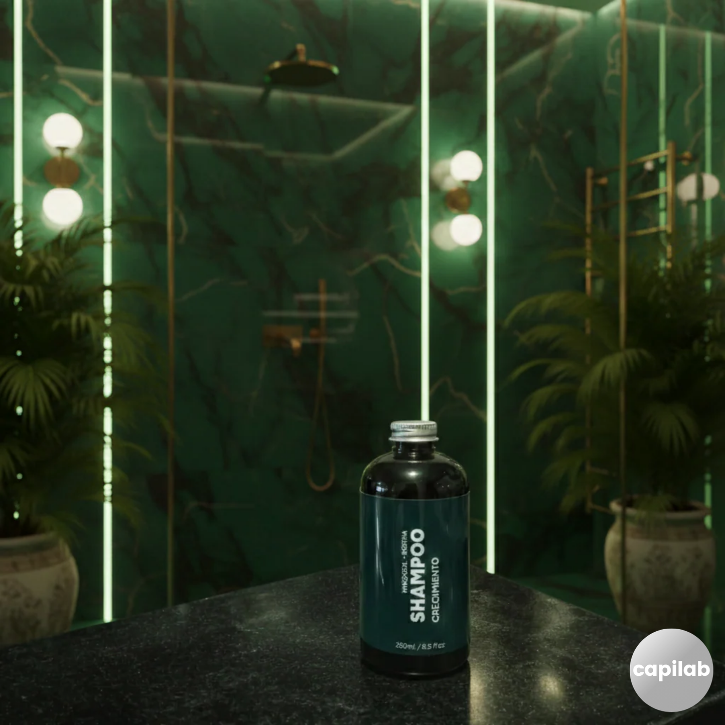 Shampoo de Crecimiento | 5% Minoxidil + Biotina | 250ml